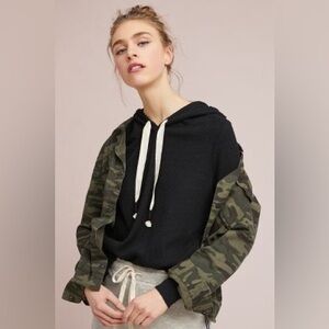 Anthropologie black Rosalie hoodie